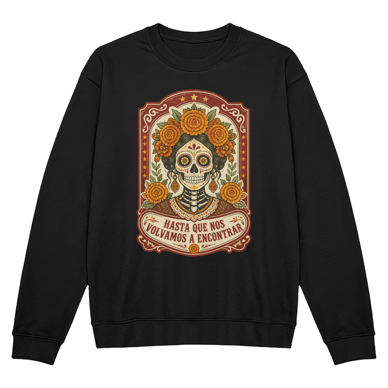 Día de los Muertos La Catrina Marigold Crewneck