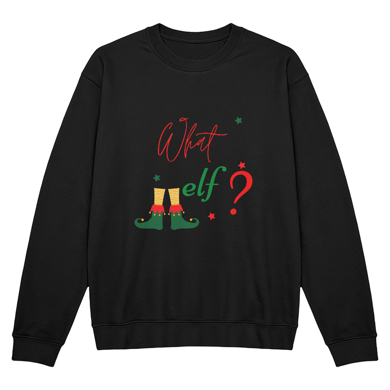 What Elf? Funny Christmas Elf Crewneck Sweatshirt