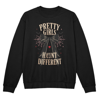 Pretty Girls Haunt Different Gothic Halloween Crewneck