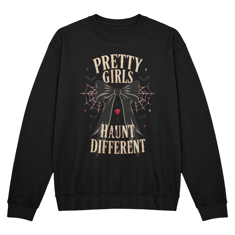 Pretty Girls Haunt Different Gothic Halloween Crewneck