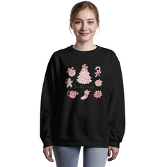 Pink Coquette Christmas Crewneck Sweatshirt – 'Tis the Season