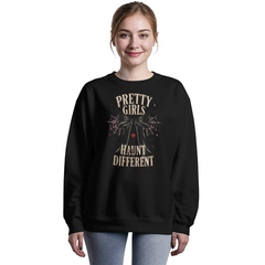 Pretty Girls Haunt Different Gothic Halloween Crewneck