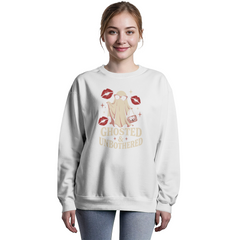 Ghosted & Unbothered Funny Halloween Crewneck Sweatshirt
