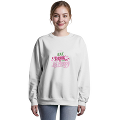 Girly Christmas Graphic Crewneck Sweatshirt