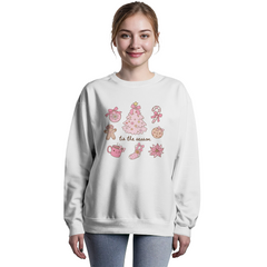 Pink Coquette Christmas Crewneck Sweatshirt – 'Tis the Season