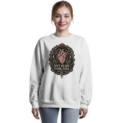 Soft Heart Dark Soul Gothic Anatomical Heart Sweatshirt