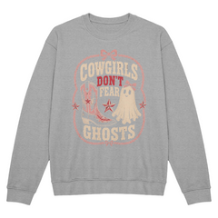 Cowgirls Don't Fear Ghosts Western Halloween Crewneck