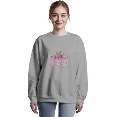 Girly Christmas Graphic Crewneck Sweatshirt